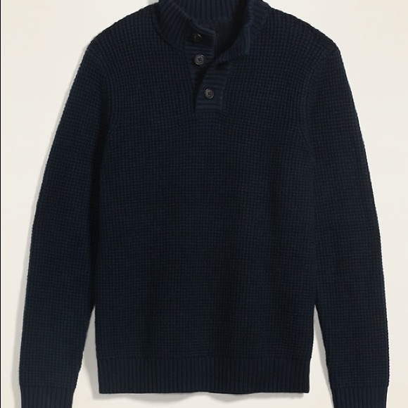 Old Navy Other - old navy texture button down mock neck sweater